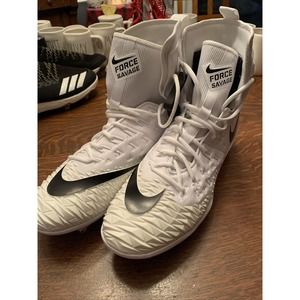 Nike Force Savage Elite TD Men's Lineman Cleats White 923088-101 Size 15